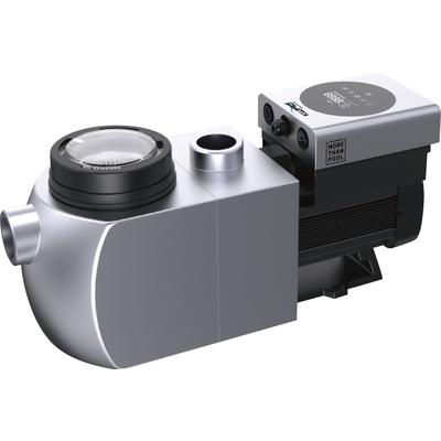 Filterpumpen KWAD "Inverter Silentstar WIFI" Filteranlagen Gr. H/L: 29,5 cm x 60,7 cm, grau (grau, schwarz) Poolzubehör -reinigung