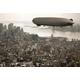PAPERMOON Fototapete "Zeppelin über New York" Tapeten Gr. B/L: 4,50 m x 2,80 m, Bahnen: 9 St., bunt Fototapeten