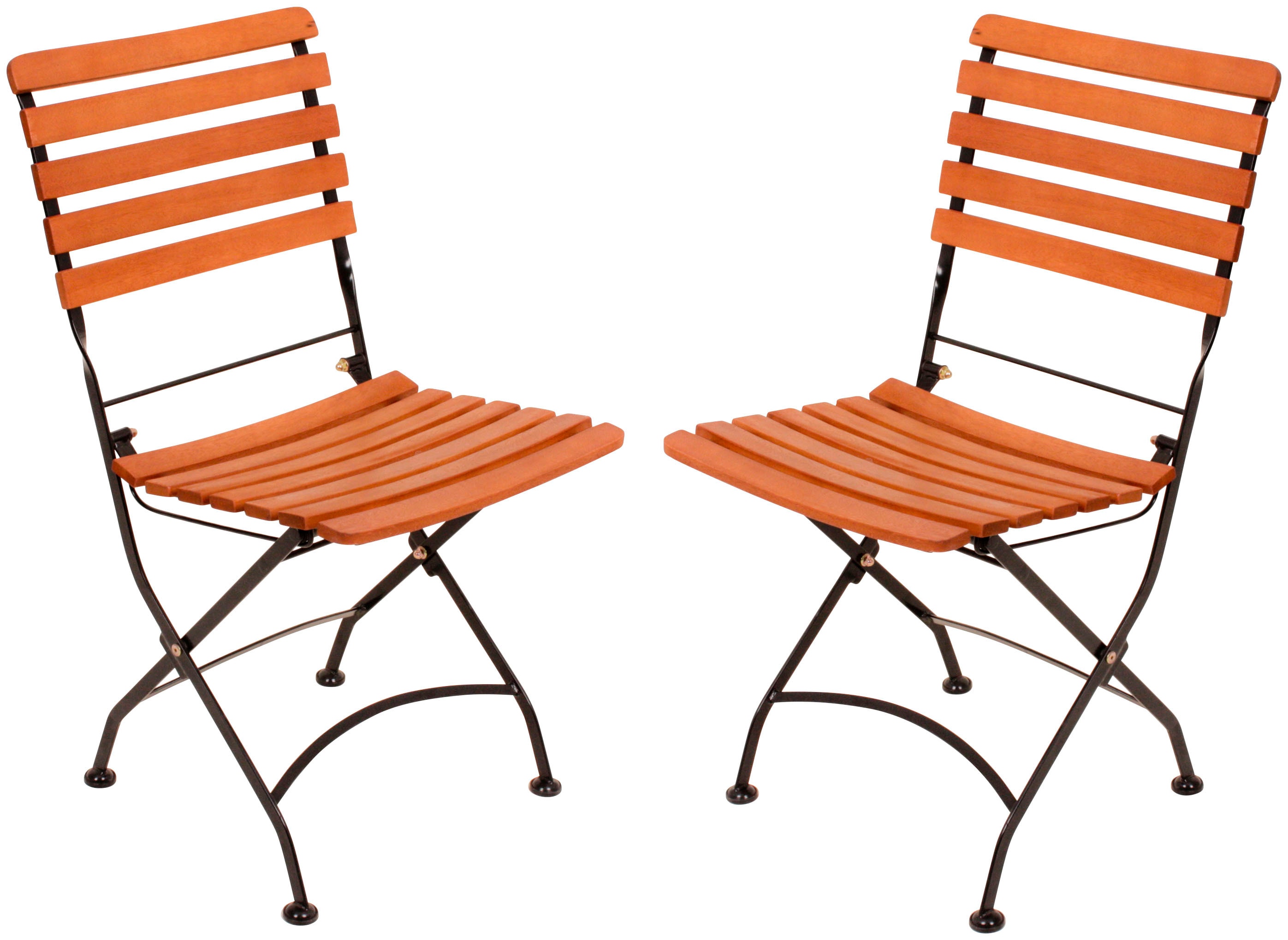 Klappstuhl GARDEN PLEASURE "Wien", braun (holzfarben, schwarz), B:45cm H:89cm T:58cm, Massivholz, Stühle, Stahl/Eukalyptus, klappbar