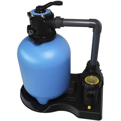 Sandfilteranlage KWAD "Top Mount 400", blau (blau, schwarz), B:50cm H:92cm L:74cm, Kunststoff, Materialmix, Filteranlagen, Pumpenleistung ca. 6,6 m³/h Image