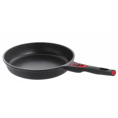 Bratpfanne SCHULTE-UFER "Switch", schwarz (schwarz, rot), Ø:20cm, Pfannen, Induktion, abnehmbarer Griff