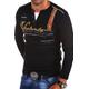 Langarmshirt BEHYPE "ADVENTURE" Gr. M, schwarz Herren Shirts Langarm