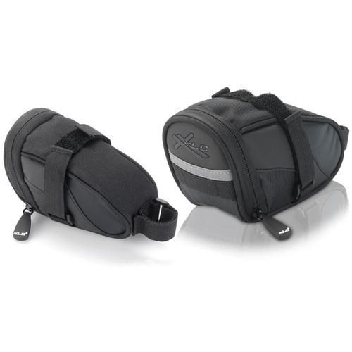 Satteltasche XLC Taschen Gr. B/H/T: 13,5 cm x 6,5 cm x 8,5 cm, grau (anthrazit, schwarz) Satteltaschen