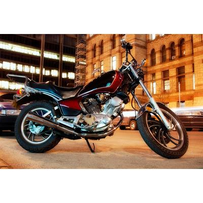 Fototapete PAPERMOON "Urban Rider", bunt, B:5,0m L:2,8m, Vlies, Tapeten Image