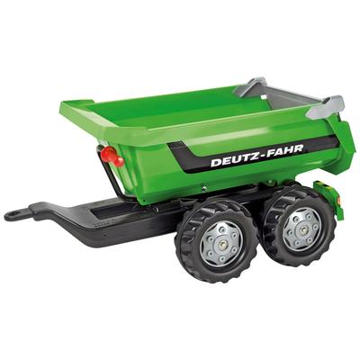 Kinderfahrzeug-Anhänger ROLLY TOYS "Halfpipe Deutz", grün, Spielfahrzeug-Anhänger, KinderB:45cm H:43cm L:89cm, Kunststoff, für Trettraktoren, B:45cm H:43cm L:89cm