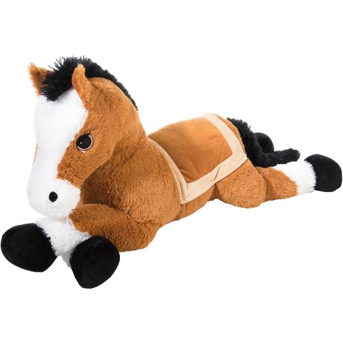 „Kuscheltier HEUNEC „“Pferd XXL, 110 cm““ Plüschfiguren braun Kinder Kuschel- Spieltiere liegend“