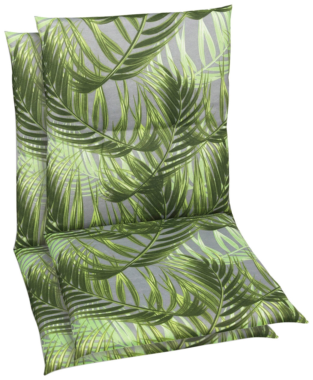 Sesselauflage GO-DE "Niederlehner", grün, B:98cm H:5cm T:48cm, Bezug: 65% Polyester, 35% Baumwolle, Polsterauflagen