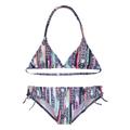 Triangel-Bikini S.OLIVER "Ice Kids" Gr. 134/140, N-Gr, blau (marine, bedruckt) Kinder Bikini-Sets Bikinis