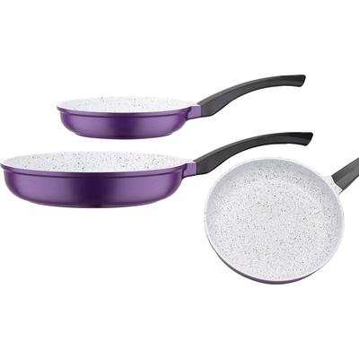 Pfannen-Set GSW "Violet Rose", lila (violett, weiß, schwarz), Ø:28cm, Pfannen, Induktion Image