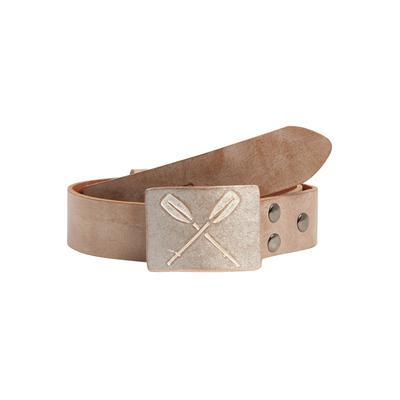 Ledergürtel, Damen, Gr. 105, beige (natur), Leder, RETTUNGSRING BY SHOWROOM 019, unifarben, casual,modisch, Gürtel, mit austauschbarer Schließe »Paddel Rosa« Image