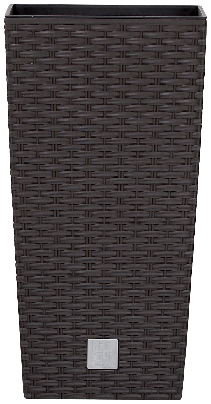 Pflanzkübel PROSPERPLAST "Rato square", braun, H:50cm T:26,5cm, Kunststoff, Pflanzgefäße, Pflanzkübel, BxTxH: 26,5x26,5x50 cm