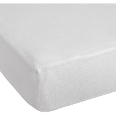 Spannbettlaken GOOD MORNING "Molton", weiß, B:160-180cm L:200cm, Molton, Obermaterial: 60% Polyester, 40% Baumwolle, Laken, Molton, Rundumgummi, bis 25cm Matratzenhöhe Image