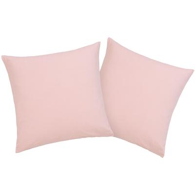 Kissenbezüge HOME AFFAIRE "Cremona2" Gr. B/L: 80 cm x 80 cm, 2 St., Jersey, rosa (rosé) Kissenbezüge uni