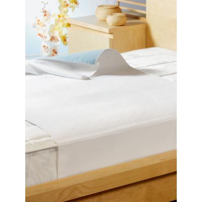 Matratzenauflage SETEX "Inkontinenz-Mehrwegunterlage Generation Beflügelt", weiß, B:75cm L:90cm, Bezug: 100% Polyester, Matratzenzubehör, Hergestellt in Deutschland Image