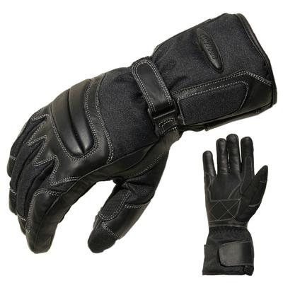 Motorradhandschuhe PROANTI Gr. XXXL, schwarz, Handschuhe, XXXL, Obermaterial: 50% Rindsleder, 35% Nylon, 10% Polyester, 5% Polyurethan. Innenfutter: 100% Polyester, für Regenwetter geeignet, wasserdicht Image