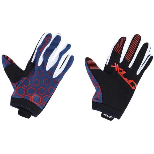 „Fahrradhandschuhe XLC „“Langfingerhandschuh MTB CG-L14″“ Handschuhe Gr. S, blau (blau, rot) Fahrradhandschuhe“