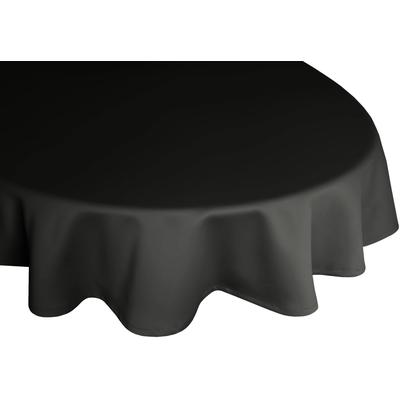 Tischdecke WIRTH "NEWBURY" Gr. 2, schwarz, B:130cm L:190cm, Polyester, Baumwolle, Tischdecken, oval Image