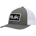 Men's Huk Olive Solid Trucker Snapback Hat