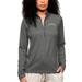 Women's Antigua Heathered Charcoal Los Angeles Chargers Epic Quarter-Zip Top