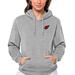 Women's Antigua Heathered Gray Arizona Cardinals Victory Pullover Hoodie