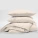 The Tailor's Bed Ivory Standard Cotton Duvet Cover Set Cotton Percale in White | Full Duvet Cover + 2 Standard Shams | Wayfair