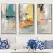 Picture Perfect International Seaside ambience by Silvia Vassileva - 3 Piece Floater Frame Painting on Canvas in Blue/Gray/Green | Wayfair