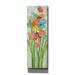 Red Barrel Studio® 'Long Stem Bouquet II' By Silvia Vassileva, Canvas Wall Art, 12"X36" Canvas, Wood in Green | 36 H x 12 W x 1.5 D in | Wayfair