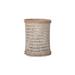 Beachcrest Home™ Fong Rattan Cabo Hurricane Pillar Candle Holder, Medium, Gray-Wash in White | 9 H x 7 W x 7 D in | Wayfair