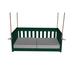 Latitude Run® Mission Porch Swing Plastic/Metal in Green | 54 W x 32 D in | Wayfair 91C6B57149904F70AD608A15AE8A0643
