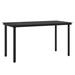 Corrigan Studio® Patio Dining Set Outdoor Dining Set Table & Chair Set for Garden Glass/Wicker/Rattan in Black | 29.1 H in | Wayfair