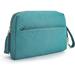 Everly Quinn Cosmetic Travel Bags Plastic in Green/Blue | 6.5 H x 9 W x 3.5 D in | Wayfair 17CCB44763D04AD984E0C716EAB243CA