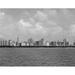 Latitude Run® USA Illinois Chicago Skyline From Lake Michigan Poster Print (24 X 36) Paper in Black/White | 24 H x 36 W in | Wayfair