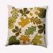 Red Barrel Studio® Fall Leaves Decorative Throw Pillow Square Polyester/Polyfill blend in Yellow, Size 26.0 H x 26.0 W in | Wayfair