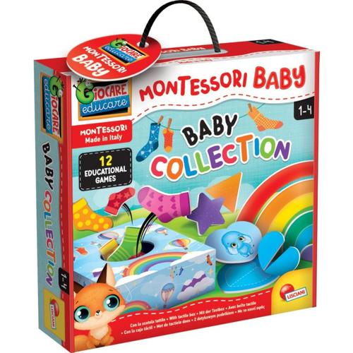 Montessori Baby Spielsammlung inkl. Bauernhof-Puzzle, Memo, Bingo und Logik-Spiele