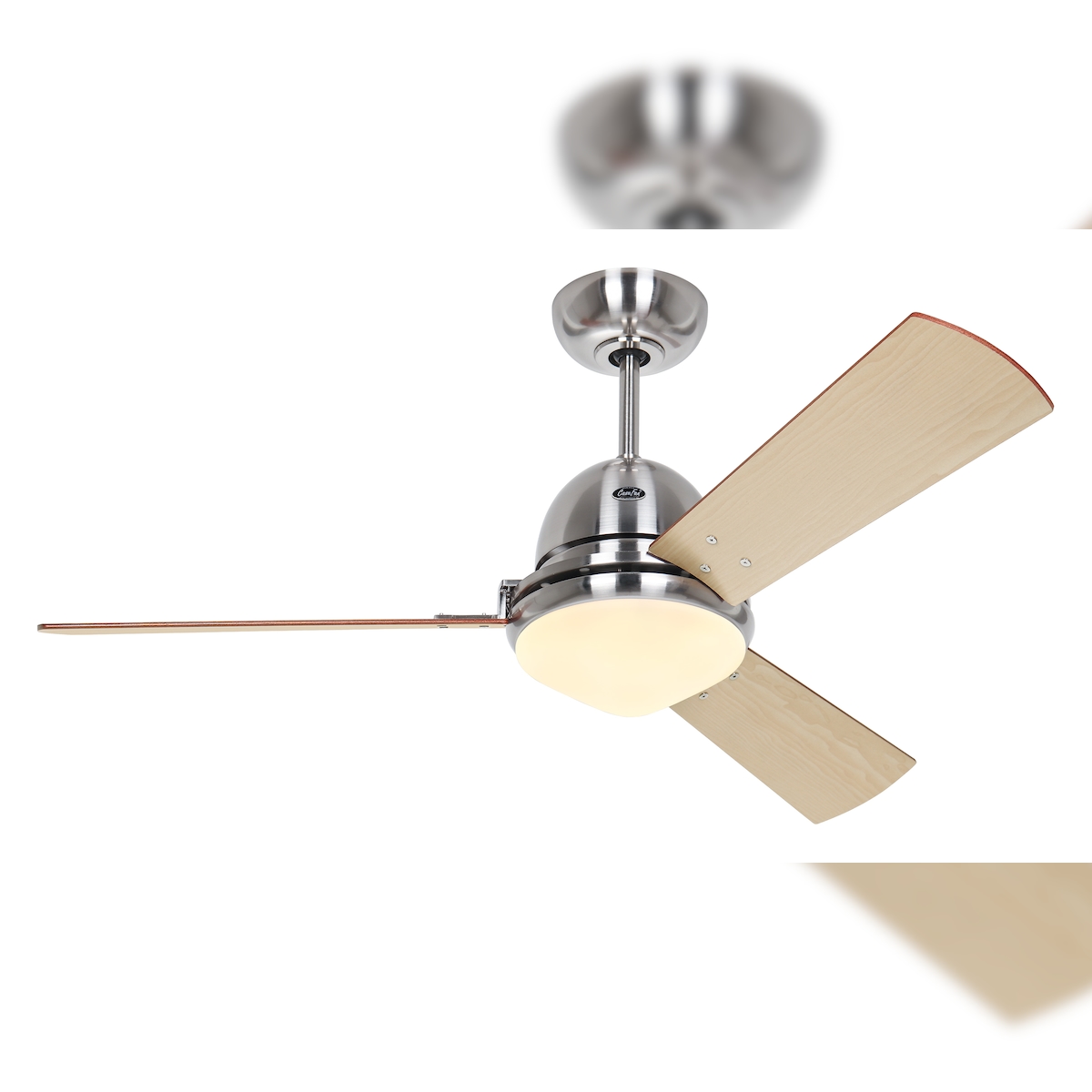 Casafan Deckenventilator Libeccio 120 Chrom mit Licht 120 Image