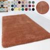 Hochflor-Teppich ESPRIT "Relaxx ESP-4150" Gr. 1, orange (cognac), B:70cm H:25mm L:140cm, Kunstfaser, Teppiche, Wohnzimmer, sehr große Farbauswahl, weicher dichter Hochflor