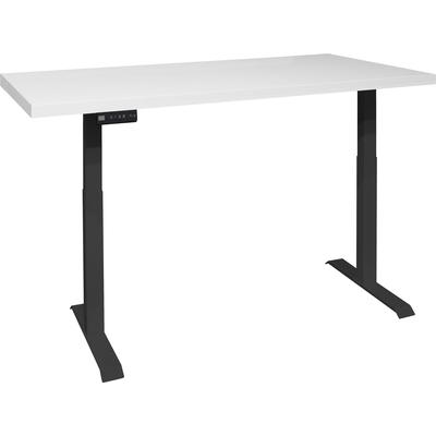 Schreibtisch MÄUSBACHER "Big System Office" Tische Gr. B: 140 cm, schwarz-weiß (schwarz matt, weiß matt lack, schwarz lack) Schreibtische