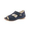 Sandale WALDLÄUFER, Damen, Gr. 4,5, blau (nachtblau), Nubukleder, klassisch, Schuhe Sandale