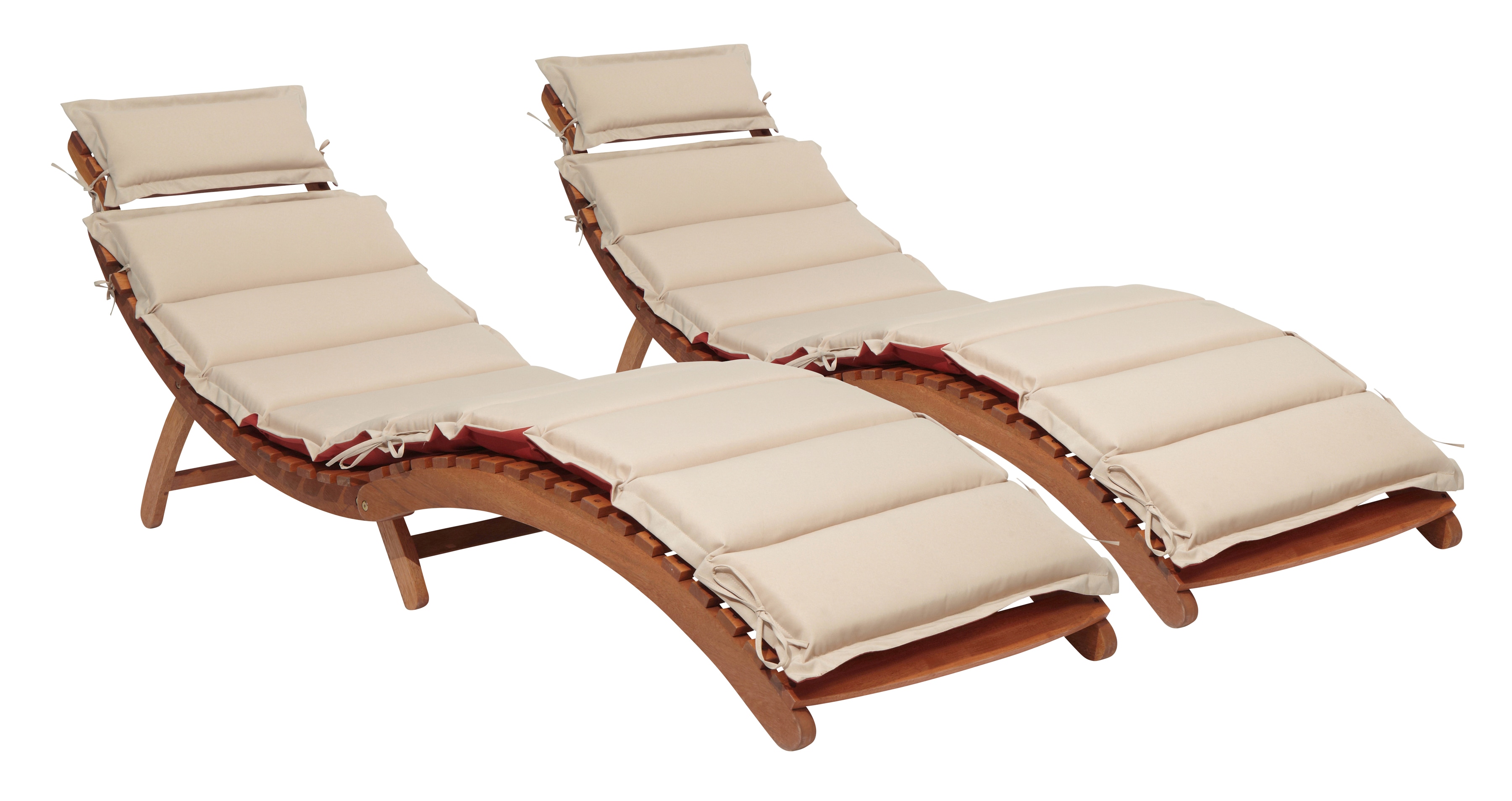 Gartenliege MERXX "Havanna", braun, Obermaterial: 100% Polyester. Füllung: 100% Polyurethan, Gartenliegen, Eukalyptusholz, klappbar, FSC Mix