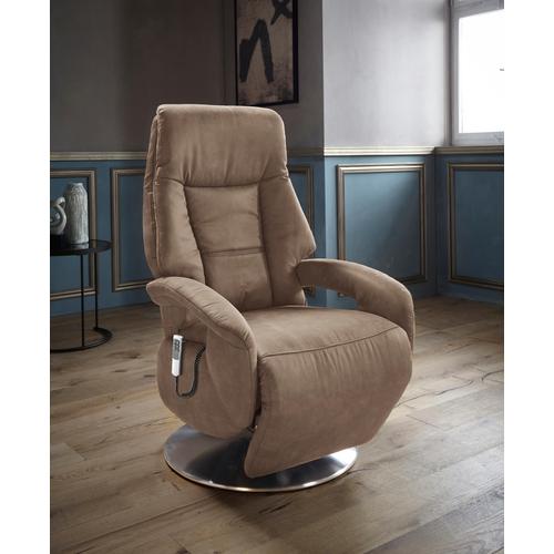 „TV-Sessel SIT&MORE „“Enjoy““ Sessel Gr. Luxus-Microfaser, 2-motorig, ohne Aufstehhilfe, B/H/T: 74 cm x 113 cm x 77 cm, braun (latte) Fernsehsessel und TV-Sessel Sessel in Größe L, wahlweise mit Motor Aufstehhilfe“