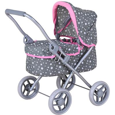 Puppenwagen KNORRTOYS "Mini Lili - Star Grey" grau (star grey) Kinder