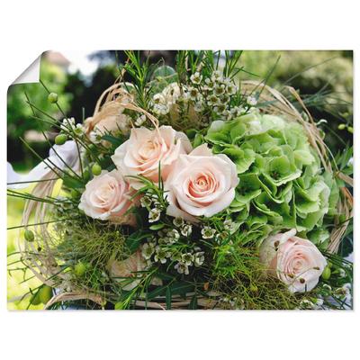 Wandbild ARTLAND "Blumenstrauss", pink (farbe bild(er): pink), B:60cm H:45cm, Bilder, als Alubild, Outdoorbild, Leinwandbild, Poster in verschied. Größen Image