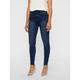 High-waist-Jeans VERO MODA "VMSOPHIA" Gr. XL, Länge 30, blau (medium blue denim) Damen Jeans Röhrenjeans