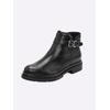 Stiefelette HEINE, Damen, Gr. 40, schwarz, Leder, Glattleder, modisch, Schuhe