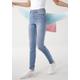 5-Pocket-Jeans KANGAROOS "SUPER SKINNY HIGH RISE" Gr. 46, N-Gr, blau (light, blue, used) Damen Jeans 5-Pocket-Jeans Röhrenjeans