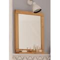 Badspiegel HOME AFFAIRE "Olso" Spiegel Gr. B/H/T: 55 cm x 65 cm x 12 cm, beige (natur gebeizt, gewachst) Badspiegel