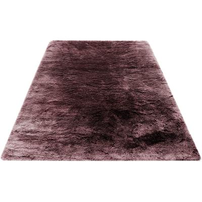 Fellteppich OBSESSION "My Samba 495", lila (mauve), B:120cm H:40mm L:170cm, Kunstfaser, Teppiche, Fellteppich, Kunstfell, handgetuftet, changierende Farben, Hochflor, kuschelig Image