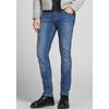 Slim-fit-Jeans JACK & JONES "JJIGLENN JJORIGINAL MF 030 NOOS", Herren, Gr. 32, Länge 34, blau (blau denim), Denim/Jeans, Obermaterial: 76% Baumwolle, 22% Polyester, 2% Elasthan, modisch, slim fit, Jeans