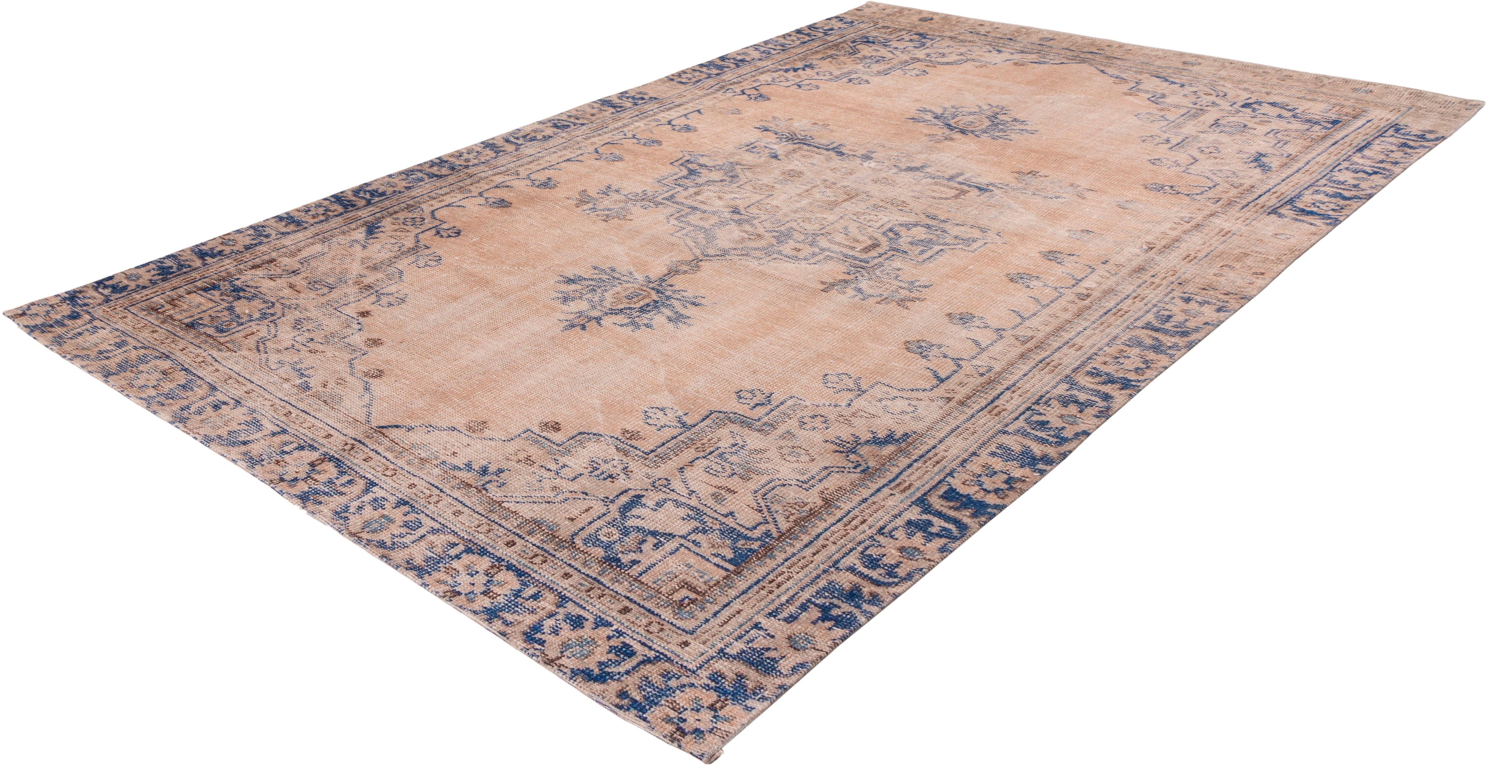 Teppich ARTE ESPINA "Vintage 8406" Gr. 6, blau, B:200cm H:9mm L:290cm, Kunstfaser, Teppiche, Kurzflor im Vintage Design, Wohnzimmer Image