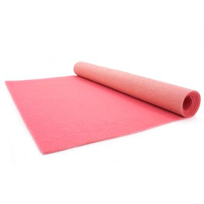 Läufer "PODIUM, Made in Belgium", rosa (altrosa), B:100cm H:2,6mm L:2300cm, Polypropylen (PP), PRIMAFLOR-IDEEN IN TEXTIL, Teppiche, Breite 100 cm, robuster Nadelfilz, Uni-Farben Image
